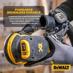 Ponceuse excentrique XR 18V Brushless 125mm – Sans fil avec variateur de vitesse - DEWALT