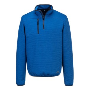 Sweatshirt texturé avec poche poitrine bleu ou noir