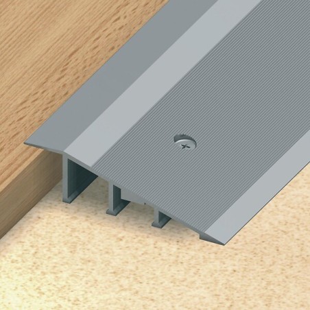 Rampe d'accès à visser en aluminium brut pour épaisseur 25 mm