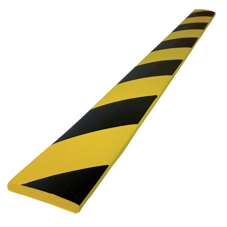 Protection plate en mousse jaune noir longueur 75 cm largeur 6 cm - VISO