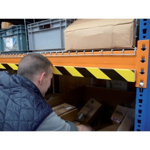 Protection plate en mousse jaune noir longueur 75 cm largeur 6 cm - VISO