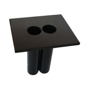 Base double à sceller pour 2 barrières diamètre 40 mm - VISO