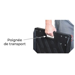 Plateau à rebords 300 kg pour bacs de stockage