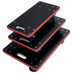 Plateau roulant bois 450 kg avec poignée