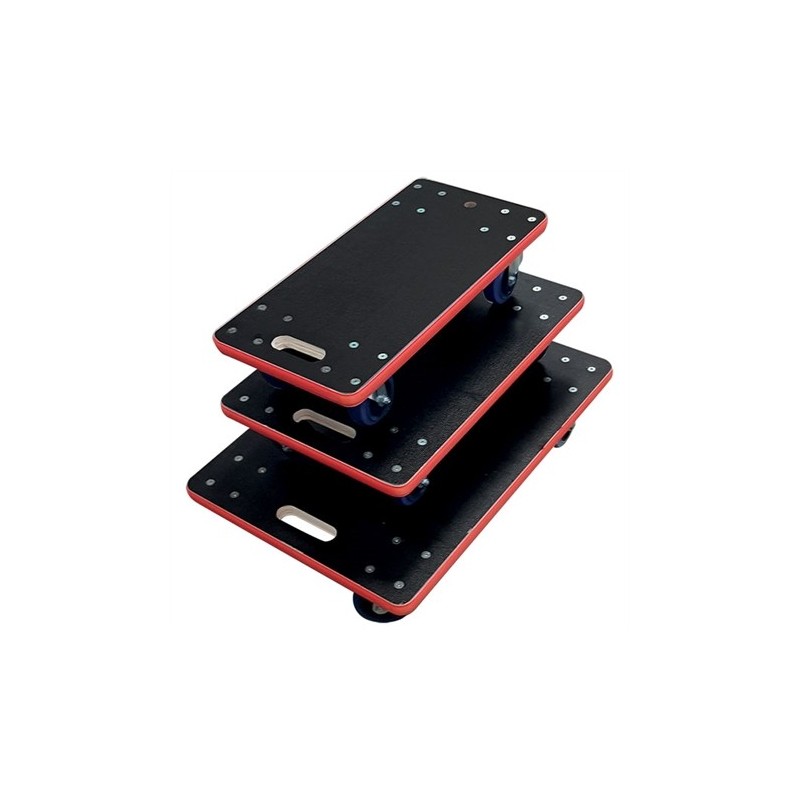 Plateau roulant bois 450 kg avec poignée