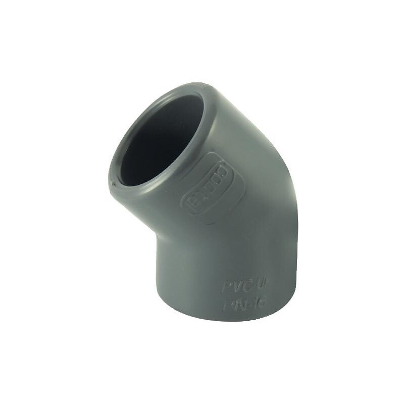 Coude PVC pression 45° Femelle femelle