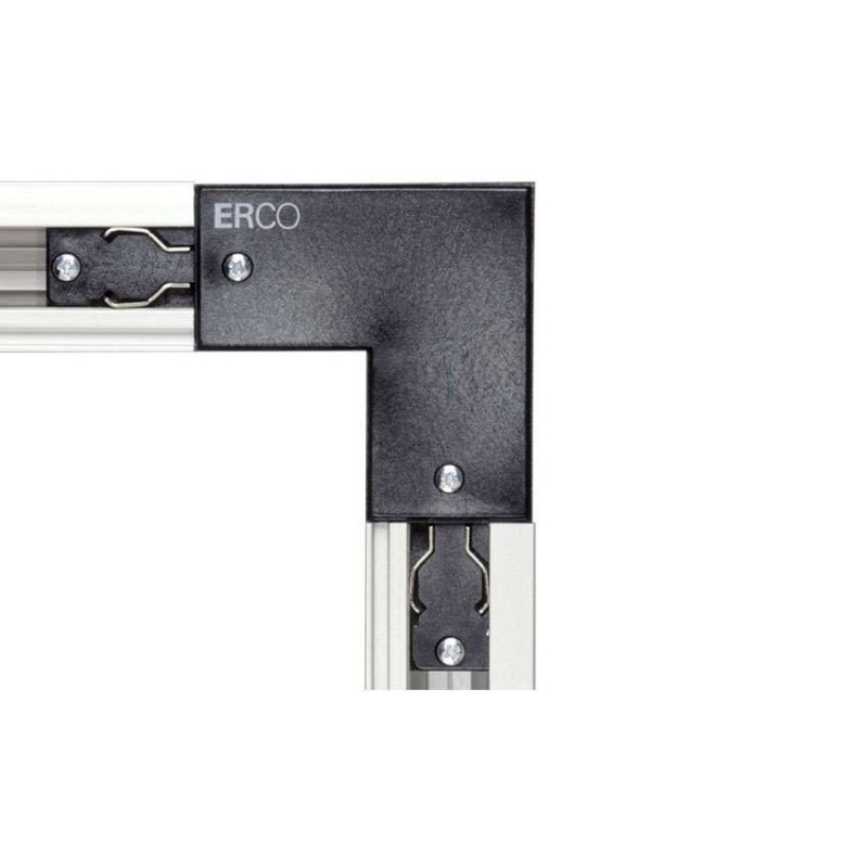 Erco track raccord d'angle avec mise à la terre pour lampes chauffantes
