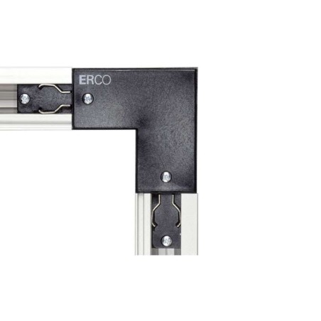 Erco track raccord d'angle avec mise à la terre pour lampes chauffantes