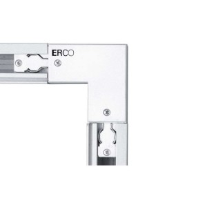 Erco track raccord d'angle avec mise à la terre pour lampes chauffantes