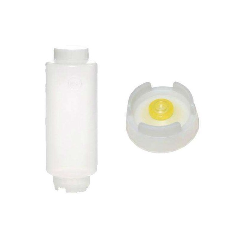 Bouteille souple 710 ml membrane medium avec couvercle à vis blanc