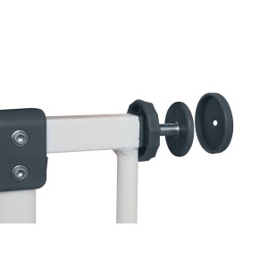 Barrière de sécurité extensible largeur d'ouverture 730 à 810 mm blanche