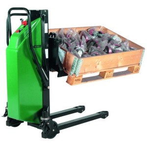 Gerbeur semi électrique 800 kg avec fourches inclinables