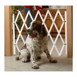 Barrière rétractable pour animaux largeur d'ouverture 600 à 1100 mm