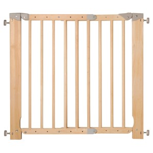 Barrière de sécurité largeur d'ouverture 700 à 1030 mm en bois naturel