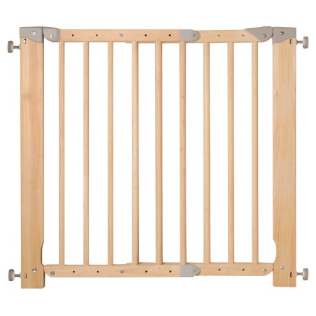 Barrière de sécurité largeur d'ouverture 700 à 1030 mm en bois naturel
