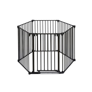 Barrière pare feu 6 pans pour cheminée et poêle à bois