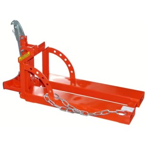 Pince pour 1 fût en acier de 60 l pour chariot élévateur