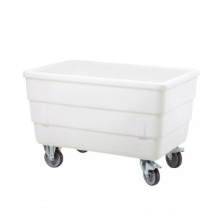 Bac double parois 310 L avec roues chape inox