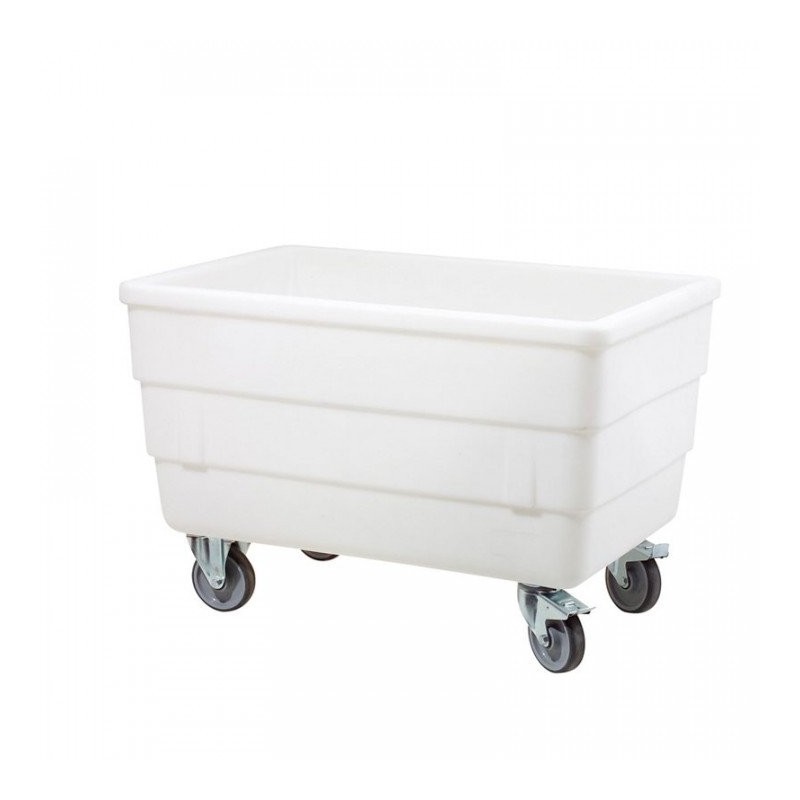 Bac double parois 310 L avec roues chape inox