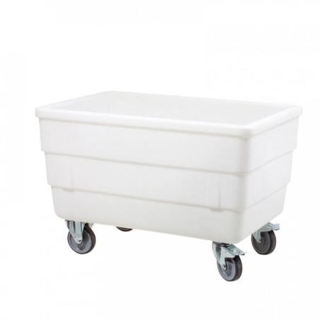 Bac double parois 310 L avec roues chape inox