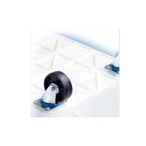 Bac gerbable grand volume 140 litres avec roues et fond nervuré renforcé