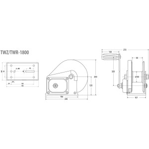 Treuils auto freinés de levage inox 304 ou galvanisé