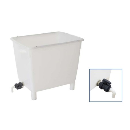 Bac de grand volume alimentaire 210 litres avec robinet
