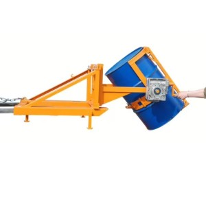 Basculeur de fût par manivelle pour chariot élévateur