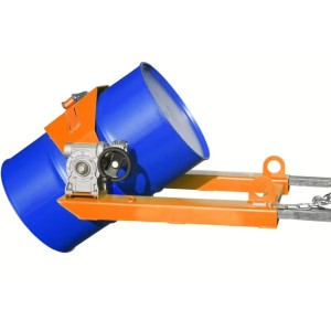 Basculeur de fût et de poubelles pour chariot élévateur