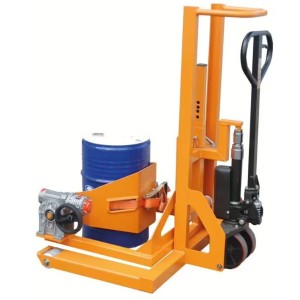 Transpalette manipulateur de fûts plastiques et métalliques