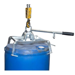 Griffe pour fûts plastiques à ouverture totale de 120 à 220 litres