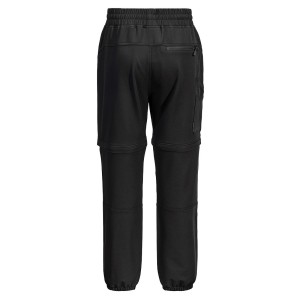 Pantalon bermuda 2 en 1 noir - KX352