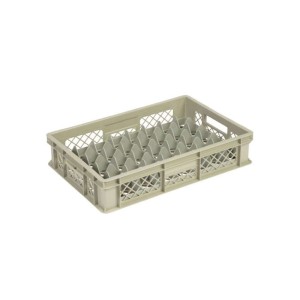 Casier à verres hauteur maxi 88 mm - 600x400 mm ajouré