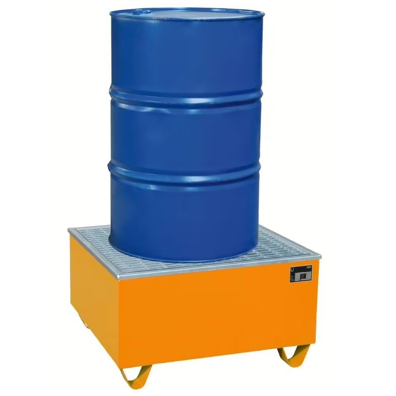 Bac de rétention 208 litres pour 1 fût acier