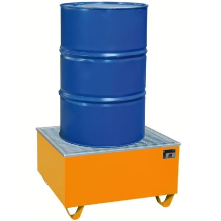 Bac de rétention 208 litres pour 1 fût acier