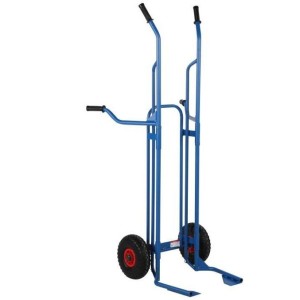 Diable pour pneus avec poignées hautes et basses