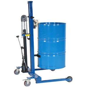 Chariot pour manipulation de fûts avec blocage de sécurité