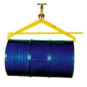 Pince semi-automatique 500 kg pour levage de fûts acier horizontaux