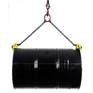 Pince 1000kg pour levage de fûts acier à rebords