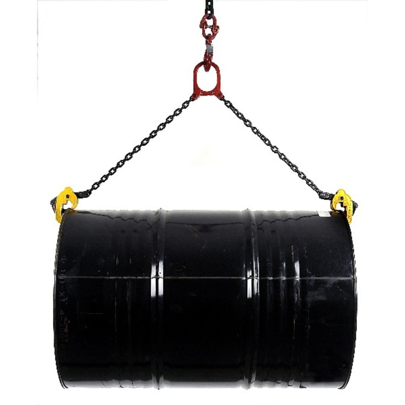 Pince 1000kg pour levage de fûts acier à rebords