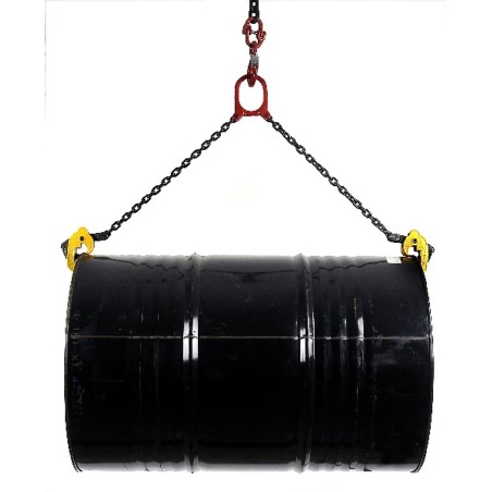 Pince 1000kg pour levage de fûts acier à rebords