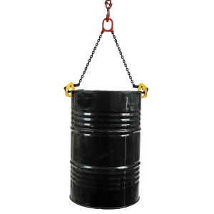 Pince 1000kg pour levage de fûts acier à rebords