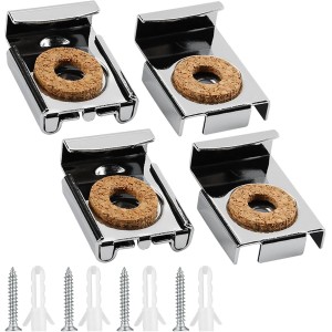 Lot de 4 Pattes de fixation Miroir