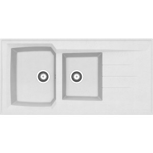 Évier à poser résine SMC blanc moucheté 1200x600 mm