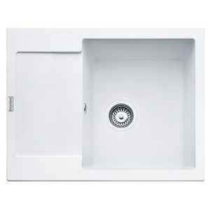 Évier 620x500mm 1 cuve et 1 égouttoir en 3 finitions noir