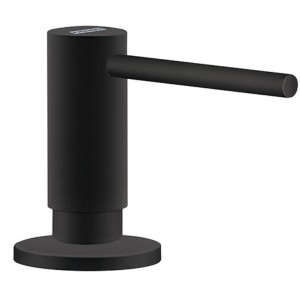 Distributeur de savon à encastrer en laiton noir