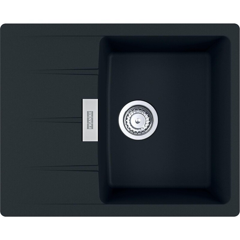 Evier à encastrer ou à fleur de plan 620x500mm noir