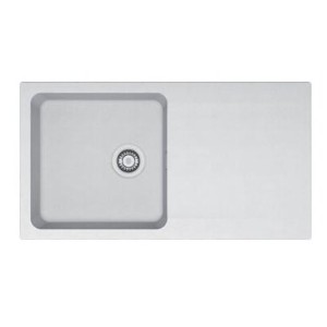 Évier de synthèse 1 cuve + 1 égouttoir 940 mm noir