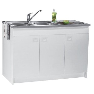 Meuble sous évier 120x60 avec 2 ou 3 portes