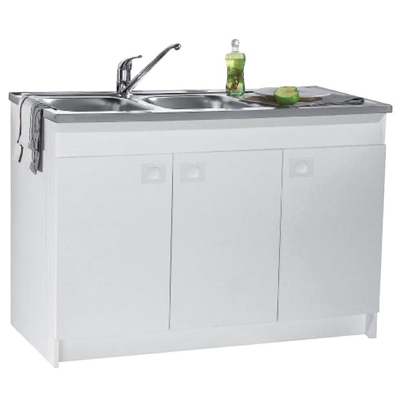 Meuble sous évier 120x60 avec 2 ou 3 portes